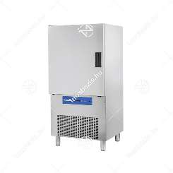 Sokkoló hűtő fagyasztó 10 tálcás GN1/1 és 600x400 újlenyomat és folt mentes lemezborítás, ipari