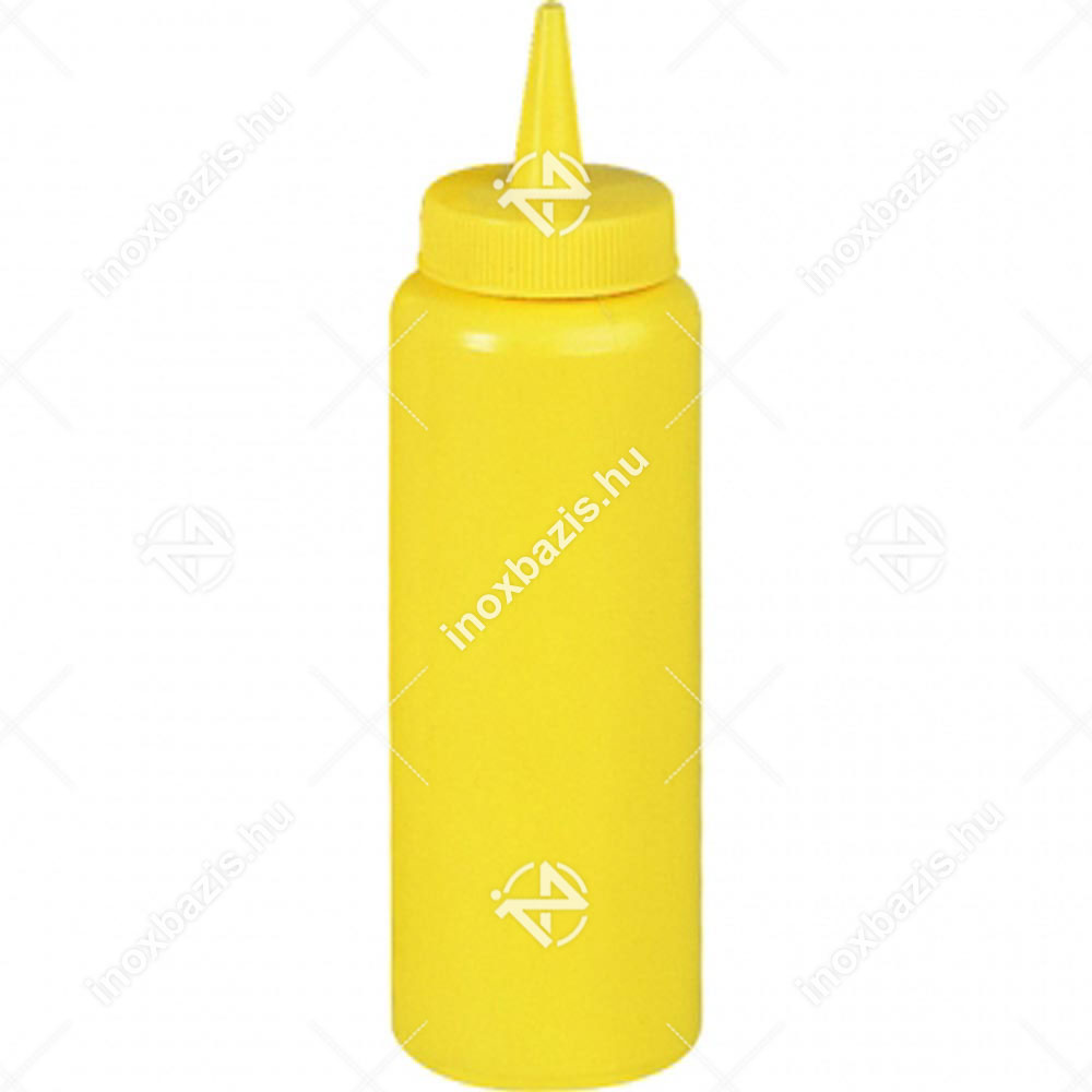 Szószadagoló flakon sárga mustár színű