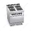 Tűzhely elektromos 4 főzőlapos elektromos sütővel főzősorba illeszthető ipari 900Sr BERTO'S